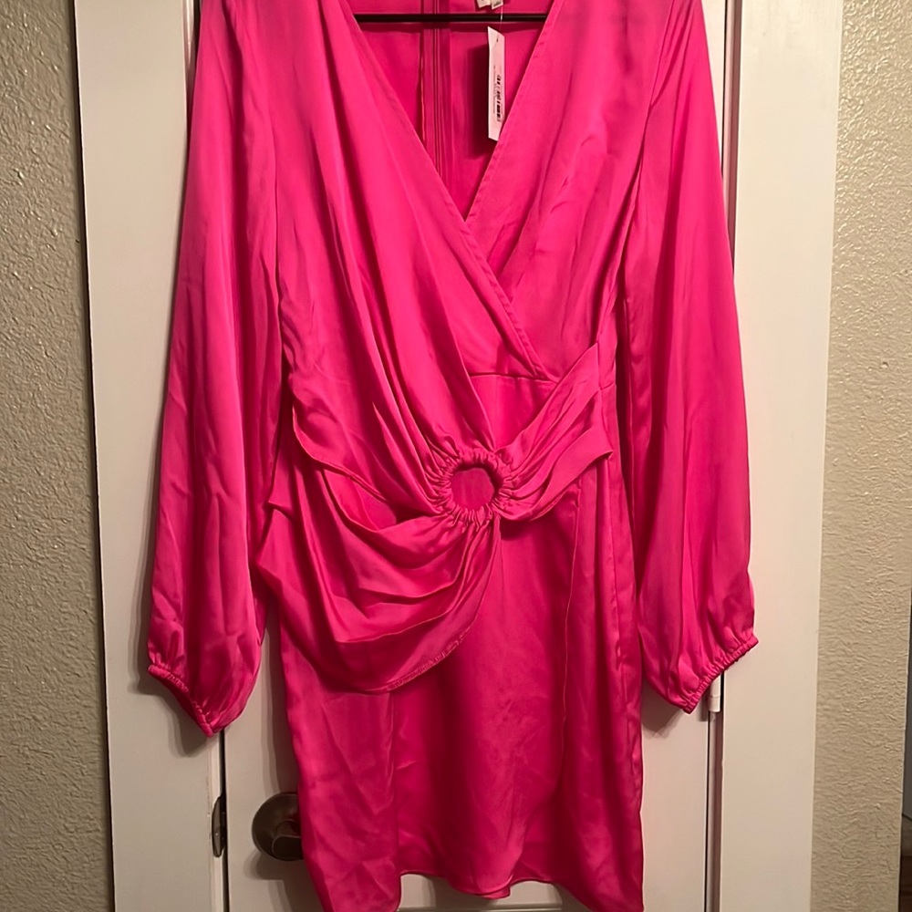Hot pink dress